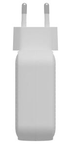 Targus HyperJuice Netzteil GaN 70W 2x USB-C, 1x USB-A weiß inkl. C8-Adapter