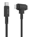 Targus HyperJuice Ladekabel 60W USB-C auf USB-C/Lightning Silikon 1,5m schwarz