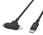 Targus HyperJuice Ladekabel 60W USB-C auf USB-C/Lightning Silikon 1,5m schwarz