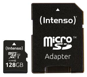 Intenso MicroSDHC Card 128 GB inkl. SD-Adapter UHS-I