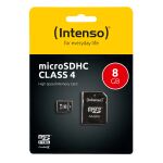 Intenso MicroSDHC Card 8 GB inkl. SD-Adapter (class 4)