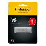 Intenso USB Stick 2.0 - 8 GB Alu Line silber