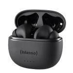 Intenso Black Buds T300A Kopfhörer True Wireless Stereo (TWS) im Ohr Anrufe/Musik/Sport/Alltag USB Typ-C Bluetooth Schwarz