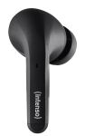 Intenso Black Buds T300A Kopfhörer True Wireless Stereo (TWS) im Ohr Anrufe/Musik/Sport/Alltag USB Typ-C Bluetooth Schwarz