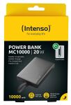 Intenso Powerbank MC10000 mit integriertem USB-C Kabel und magnetischer Rückseite, 10.000 mAh, 20 Watt