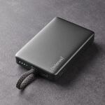 Intenso Powerbank MC10000 mit integriertem USB-C Kabel und magnetischer Rückseite, 10.000 mAh, 20 Watt