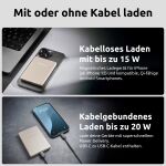 Intenso Magnetic Wireless Power Bank MW5000 champagner