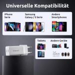 Intenso Power Adapter W40CC GaN 2x USB-C GaN 40 Watt weiß