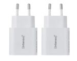 Intenso USB-Ladegerät Doppelpack: je 1 x USB-A 5...