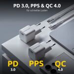 Intenso Power Adapter W30C GaN Doppelpack 2x je 1x USB-C GaN 30 Watt weiß