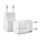 Intenso Power Adapter W30C GaN Doppelpack 2x je 1x USB-C GaN 30 Watt weiß