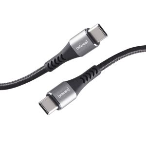 Intenso C315C USB-C Lade-/Datenkabel, 1,5m, Schnellladen bis 60 Watt, schwarz