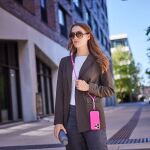 Intenso Handykette als Lade- + Datenkabel USB-C bis 1,65m neon pink