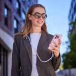 Intenso Handykette als Lade- + Datenkabel USB-C bis 1,65m lila USB Kabel USB C Violett