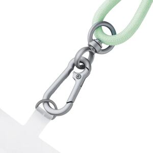 Intenso Handykette mit USB-C Lade- und Datenkabel – 60W Schnellladen, größenverstellbar, 1,65 m, Nylon, USB-C zu USB-C, grün
