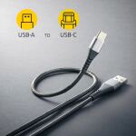 Intenso A315C USB-C Lade-/Datenkabel, 1,5m, Schnellladen bis 60 Watt, schwarz