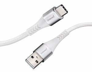 Intenso A315C USB-C Lade-/Datenkabel, 1,5m, Schnellladen bis 60 Watt, weiß