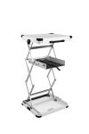 KKC Koffer Quiffice PRO QK-120 weiß Falt-Tisch und mobiler Arbeitsplatz