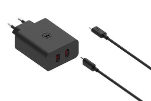 Motorola Original TurboPower 125W GaNFast Dual USB-C Ports