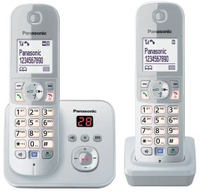 Panasonic KX-TG6822GS perlsilber DECT/AB