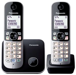 Panasonic KX-TG6812GB Telefon DECT-Telefon Anrufer-Identifikation Schwarz