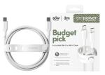 empower by PanzerGlass Racing 60W USB-C to USB-C Cable USB 2.0 2m silver white