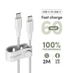empower by PanzerGlass Racing 60W USB-C to USB-C Cable USB 2.0 2m silver white