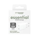 empower by PanzerGlass essential 30W Charger Single USB-C EU Plug silver white