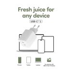 empower by PanzerGlass Turbo 45W Charger inkl. 2x USB-C EU Plug silver white