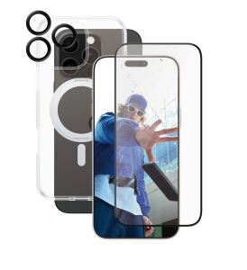 PanzerGlass CARE Feature 3-in-1 Ceramic Bundle iPhone 16 Pro Max