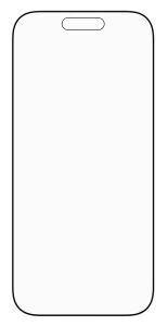 PanzerGlass Stealth Screen Protector w. black Frame iPhone 17/ iPhone 16 Pro