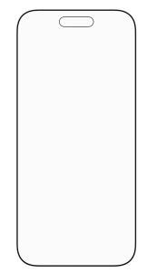 PanzerGlass Stealth Screen Protector w. black Frame iPhone 17 Air