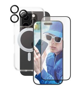 PanzerGlass CARE Feature 3-in-1 Ceramic Bundle iPhone 16 Pro