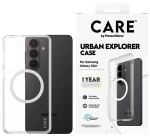 PanzerGlass CARE Urban Explorer Case transparent w. white Qi Samsung Galaxy S26+