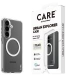 PanzerGlass CARE Urban Explorer Case transparent w. white Qi Samsung Galaxy S26+
