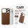 PanzerGlass CARE Solo VeganLeatherCase brown MagSafe iPhone 18 ProMax/17 ProMax
