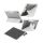 PanzerGlass CARE TPU Essential Case light grey iPad Air 13" (2024-2025)