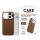 PanzerGlass CARE Solo Vegan Leather Case brown w. MagSafe iPhone 18 Pro/ 17 Pro