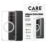 PanzerGlass CARE Urban Explorer Case transparent w. white Qi Samsung Galaxy S26