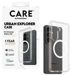 PanzerGlass CARE Urban Explorer Case transparent w. white Qi Samsung Galaxy S26