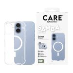 PanzerGlass CARE Fashionable Case Samba transparent w. white MagSafe iPhone 17