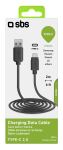 SBS Lade-/Datenkabel USB-A auf USB-C 2m schwarz