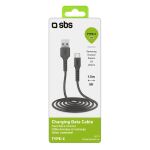 SBS Lade-/Datenkabel USB 2.0 > USB-C schwarz 1,5m