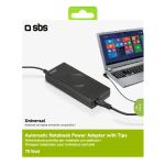 SBS Tragbares Netzteil für Notebooks 70W mit Adaptern