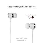 SBS Mix 100 In-Ear-Headset mit Lightning-Anschluss weiß