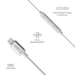 SBS Mix 100 In-Ear-Headset mit Lightning-Anschluss weiß