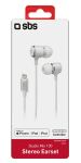 SBS Mix 100 In-Ear-Headset mit Lightning-Anschluss weiß