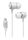 SBS Mix 100 In-Ear-Headset mit Lightning-Anschluss weiß