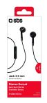 SBS Studio Mix 20 In-Ear-Kopfhörer Duo Klinkenbuchse 3,5mm mit Mikrofon schwarz