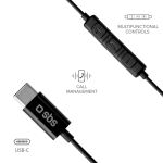 SBS Studio Mix 100C Kopfhörer mit Kabel USB-C schwarz